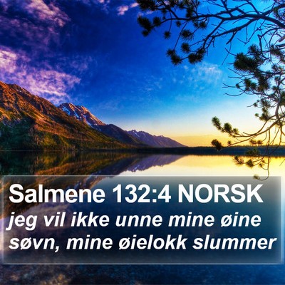 Salmene 132:4 NORSK Bible Verse Image