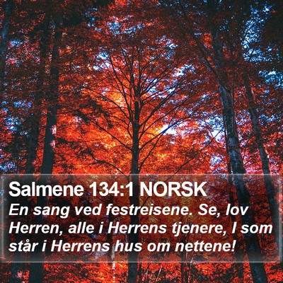 Salmene 134:1 NORSK Bible Verse Image