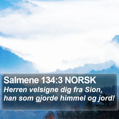 Salmene 134:3 NORSK Bible Verse Image