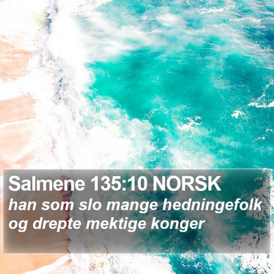 Salmene 135:10 NORSK Bible Verse Image