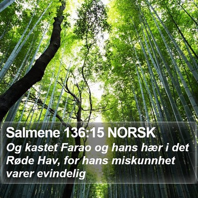 Salmene 136:15 NORSK Bible Verse Image