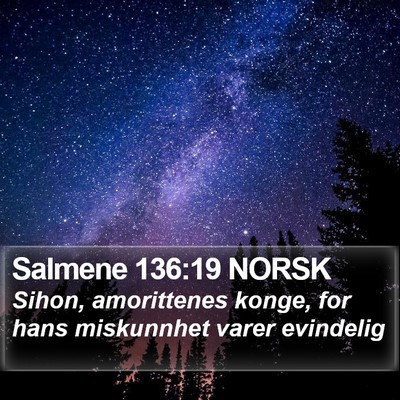 Salmene 136:19 NORSK Bible Verse Image