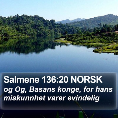 Salmene 136:20 NORSK Bible Verse Image