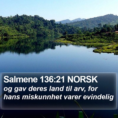 Salmene 136:21 NORSK Bible Verse Image
