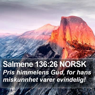 Salmene 136:26 NORSK Bible Verse Image