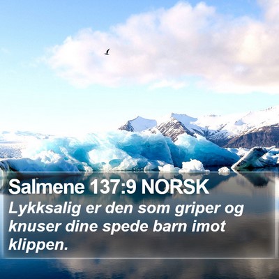 Salmene 137:9 NORSK Bible Verse Image