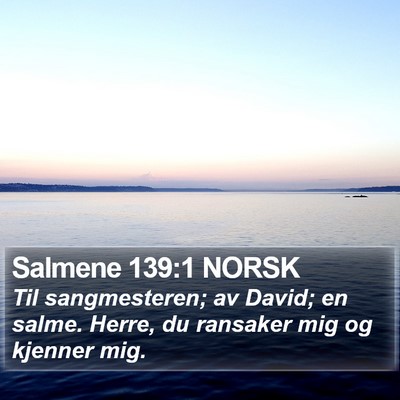 Salmene 139:1 NORSK Bible Verse Image