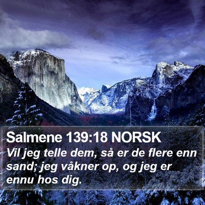 Salmene 139:18 NORSK Bible Verse Image