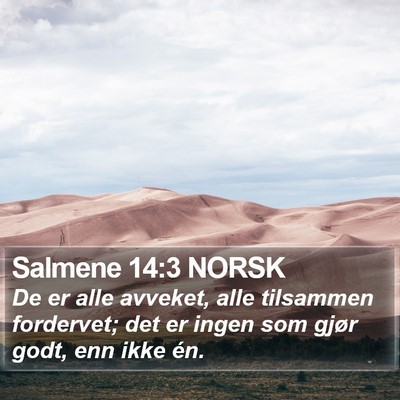Salmene 14:3 NORSK Bible Verse Image