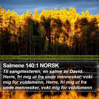 Salmene 140:1 NORSK Bible Verse Image