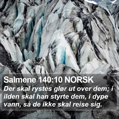 Salmene 140:10 NORSK Bible Verse Image