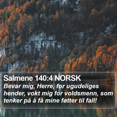 Salmene 140:4 NORSK Bible Verse Image