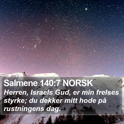 Salmene 140:7 NORSK Bible Verse Image