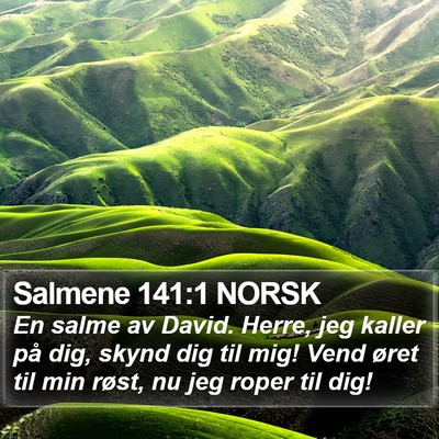 Salmene 141:1 NORSK Bible Verse Image