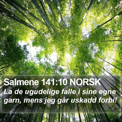 Salmene 141:10 NORSK Bible Verse Image