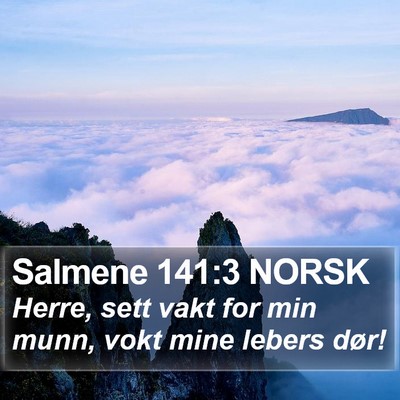 Salmene 141:3 NORSK Bible Verse Image