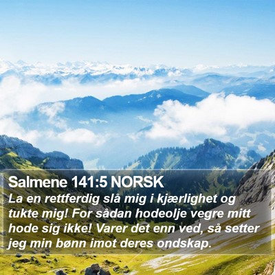 Salmene 141:5 NORSK Bible Verse Image