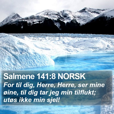 Salmene 141:8 NORSK Bible Verse Image