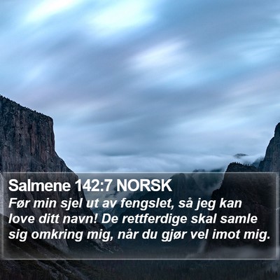 Salmene 142:7 NORSK Bible Verse Image