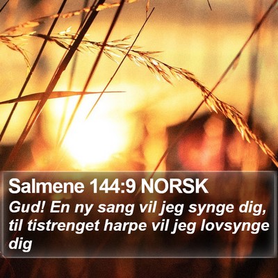 Salmene 144:9 NORSK Bible Verse Image