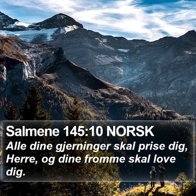 Salmene 145:10 NORSK Bible Verse Image