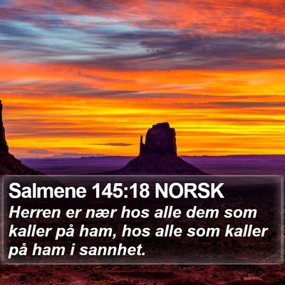 Salmene 145:18 NORSK Bible Verse Image