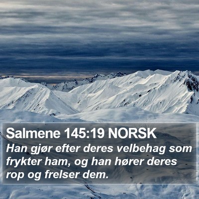 Salmene 145:19 NORSK Bible Verse Image