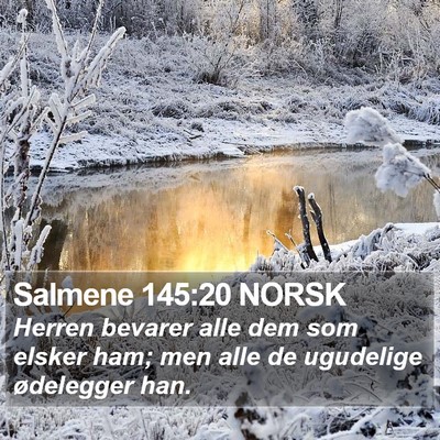 Salmene 145:20 NORSK Bible Verse Image