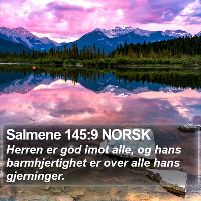 Salmene 145:9 NORSK Bible Verse Image