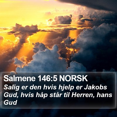 Salmene 146:5 NORSK Bible Verse Image