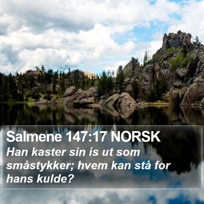 Salmene 147:17 NORSK Bible Verse Image