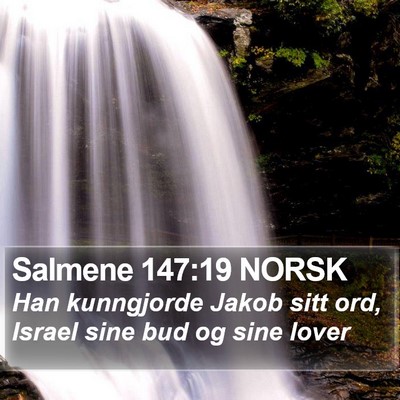 Salmene 147:19 NORSK Bible Verse Image