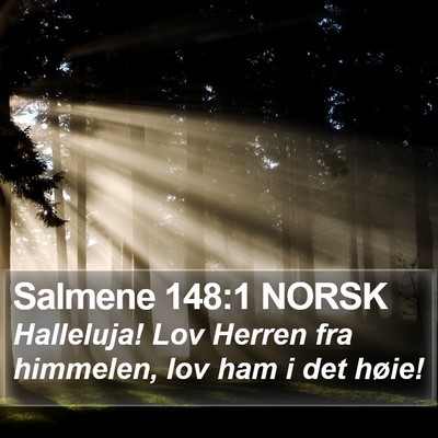 Salmene 148:1 NORSK Bible Verse Image