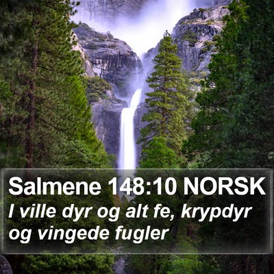 Salmene 148:10 NORSK Bible Verse Image