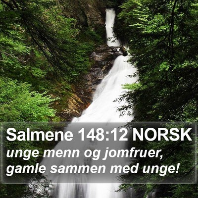 Salmene 148:12 NORSK Bible Verse Image