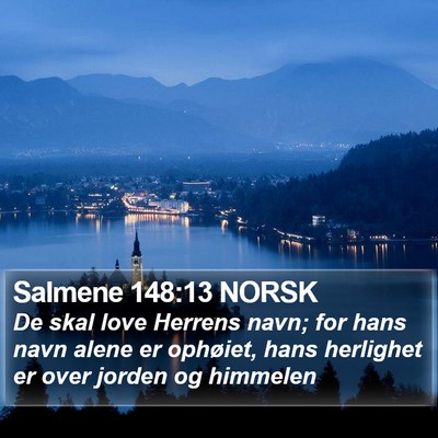 Salmene 148:13 NORSK Bible Verse Image