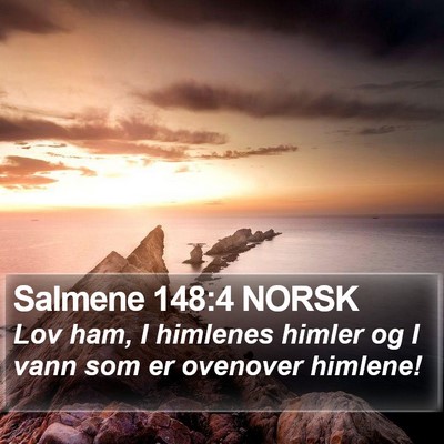 Salmene 148:4 NORSK Bible Verse Image
