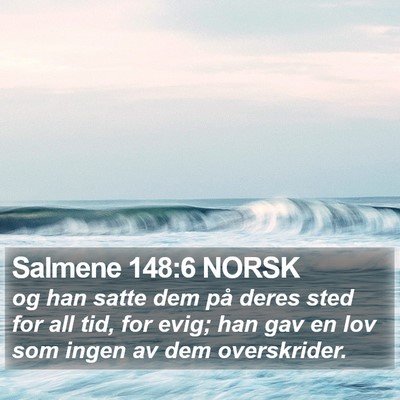 Salmene 148:6 NORSK Bible Verse Image