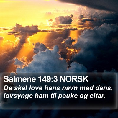 Salmene 149:3 NORSK Bible Verse Image