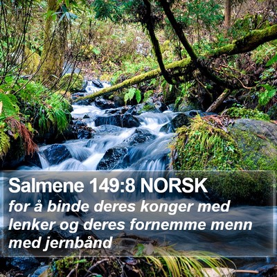 Salmene 149:8 NORSK Bible Verse Image