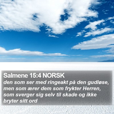 Salmene 15:4 NORSK Bible Verse Image
