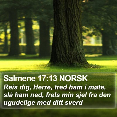 Salmene 17:13 NORSK Bible Verse Image