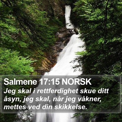 Salmene 17:15 NORSK Bible Verse Image