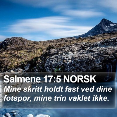 Salmene 17:5 NORSK Bible Verse Image