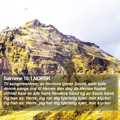 Salmene 18:1 NORSK Bible Verse Image