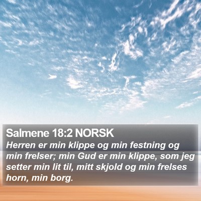 Salmene 18:2 NORSK Bible Verse Image