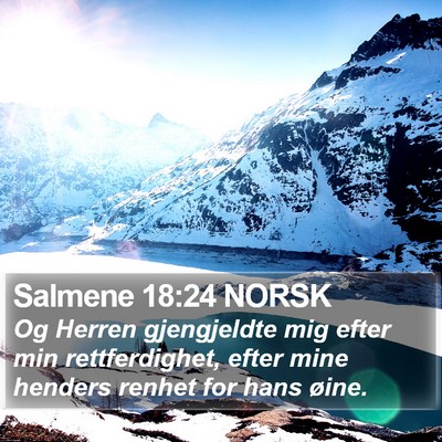 Salmene 18:24 NORSK Bible Verse Image