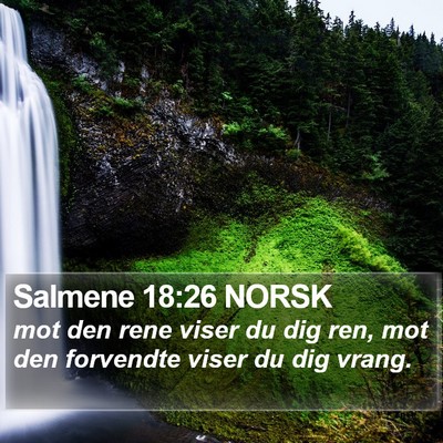 Salmene 18:26 NORSK Bible Verse Image