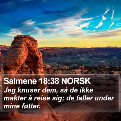 Salmene 18:38 NORSK Bible Verse Image