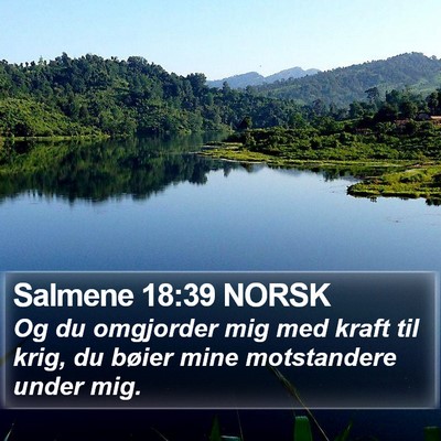 Salmene 18:39 NORSK Bible Verse Image